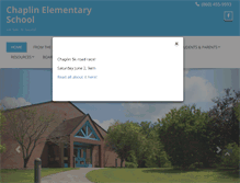 Tablet Screenshot of chaplinschool.org